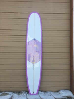 Kenni Loggins Surfboard - deck view