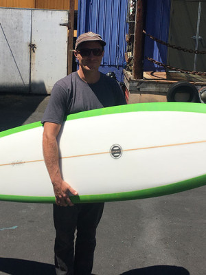 LeMana Channel Surfboard - deck view