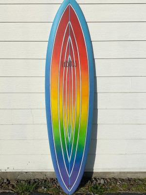 LeMana Singlefin Surfboard - deck view