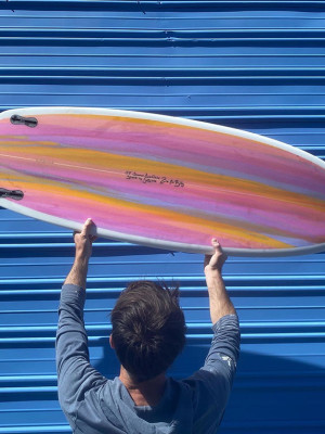 Lovechild Surfboard - bottom view
