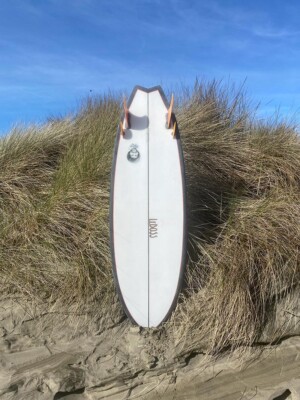 Lovechild Twinzer Surfboard - bottom view