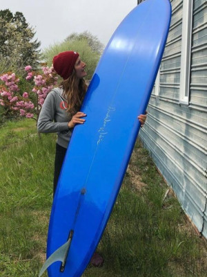 Miracle Whip Surfboard - bottom view