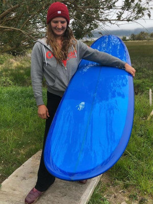 Miracle Whip Surfboard - deck view
