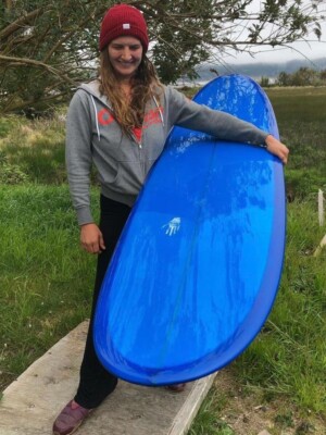 Miracle Whip Surfboard - deck view