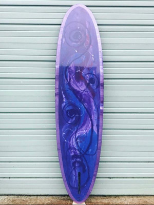 Miracle Whip Surfboard - deck view