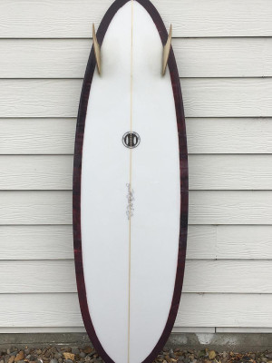 Twinpin Surfboard - bottom view