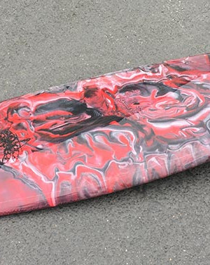 Twinpin Surfboard - deck view