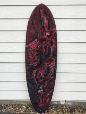 Twinpin Surfboard - deck view
